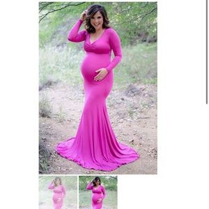 Sexy Mama Maternity Dress - Maroon
